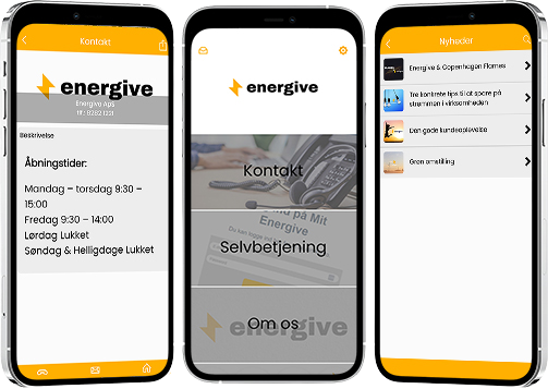 Kundeservice app til Energive