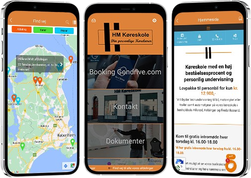 Case: App udvikling af HM Køreskole app